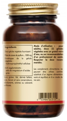 Solgar Psyllium Gélules Végétales