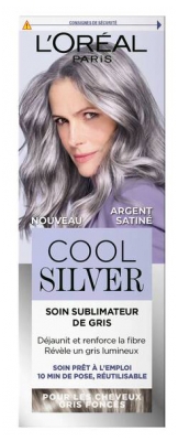 L'Oréal Paris Cool Silver Soin Sublimateur de Gris Pour Cheveux Blancs à Gris Clair 114 ml - Coloration : Argent Satiné
