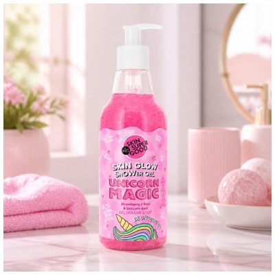 Organic Shop Skin Super Good Unicorn Magic Gel Douche Éclat Fraise 500 ML