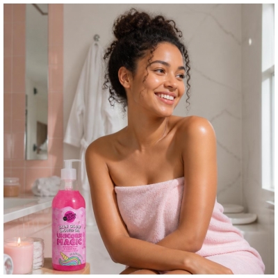 Organic Shop Skin Super Good Unicorn Magic Gel Douche Éclat Fraise 500 ML