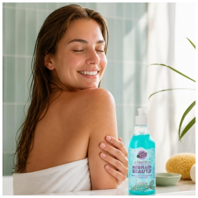Organic Shop Skin Super Good Mermaid Beauty Gel Douche Hydratant Algue 500 ML