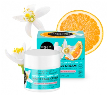 Organic Shop Crème de Nuit Hydratation à la Fleur d'Oranger