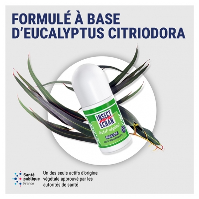 Insect Ecran Roll-on Anti-Moustiques 5H Actif d'Origine Végétal 50 ml