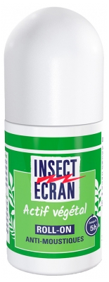 Insect Ecran Roll-on Anti-Moustiques 5H Actif d'Origine Végétal 50 ml