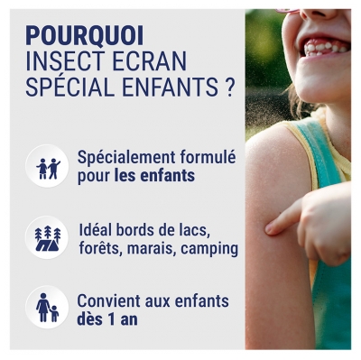 Insect Ecran Spray Anti-Moustiques Spécial Enfants 6H 100 ml