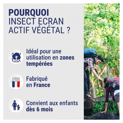 Insect Ecran Spray Anti-Moustiques 12H Actif d'Origine Végétal 100 ml