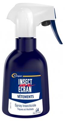 Insect Ecran Vêtements Spray Insecticide Tiques et Aoûtats Dès 2 ans 200 ml