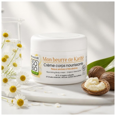 Léa Nature SO BIO étic Mon Beurre de Karité Crème Corps Nourrissante Biologique 200 ML