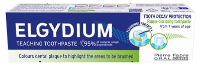 Elgydium Dentifrice Éducatif Révélateur de Plaque Protection Caries 50 ml