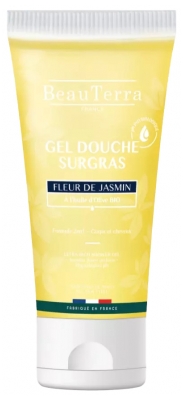 BeauTerra Gel Douche Surgras 2en1 Parfum Fleur de Jasmin 200 ml 