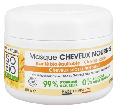 Léa Nature SO BIO étic Masque Cheveux Nourris Karité Cheveux Secs à Très Secs Bio 200 ml