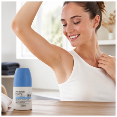 Stentil Déodorant Minéral pour Peaux Sensibles 48H Roll-On 50 ml