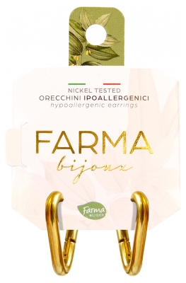 Farma Bijoux Boucles d'Oreilles Créoles V 20 mm