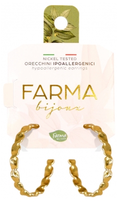 Farma Bijoux Boucles d'Oreilles en Spirale 20 mm