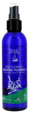 Simply Bio Eau Florale de Menthe Poivrée Bio Flacon Vaporisateur 200 ml