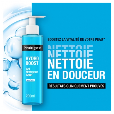 Neutrogena Hydro Boost Nettoyant Aqua-Gel Hydratant 200 ML