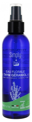 Simply Bio Eau Florale de Thym Géraniol Bio Flacon Vaporisateur 200 ml 