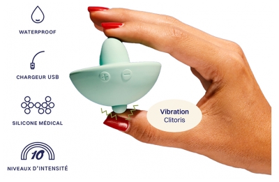 Puissante Coffret Toupie 1 vibromasseur - Couleur : Vert