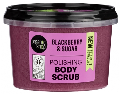 Organic Shop Body Scrub Gommage Peau Soyeuse Corps à la Mûre 250 ML