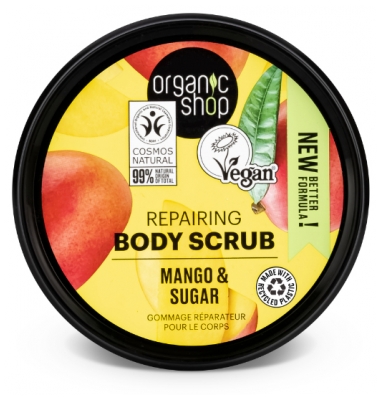 Organic Shop Body Scrub Gommage Réparateur Corps Mangue 250 ML