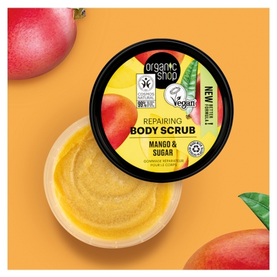 Organic Shop Body Scrub Gommage Réparateur Corps Mangue 250 ML