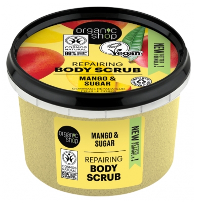 Organic Shop Body Scrub Gommage Réparateur Corps Mangue 250 ML