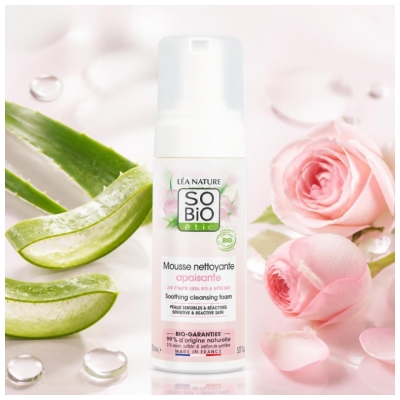 Léa Nature SO BIO étic Mousse Nettoyante Apaisante Biologique 150 ML