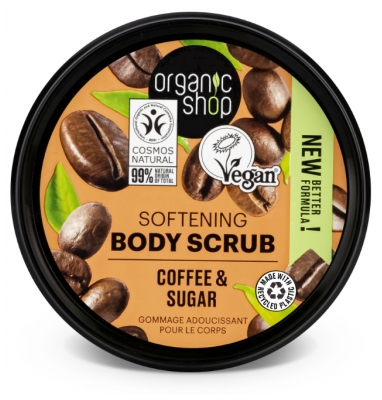 Organic Shop Body Scrub Gommage Adoucissant Corps Café 250 ML