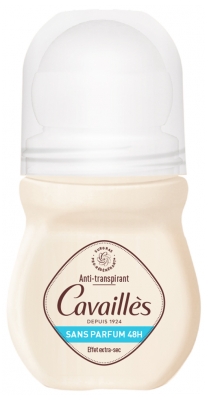 Cavaillès Absorb+ 48H Sans Parfum Roll-On 50 ml