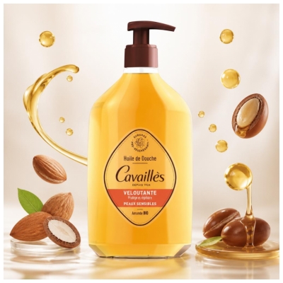 Cavaillès Huile de Douche Veloutante Peaux Sensibles 750 ml