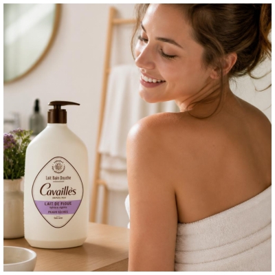 Cavaillès Lait Bain Douche Lait de Figue 1 L