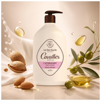 Cavaillès Lait Bain Douche Hydratant 1 L