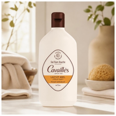 Cavaillès Gel Bain et Douche Lait et Miel 400 ml