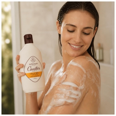 Cavaillès Gel Bain et Douche Lait et Miel 400 ml