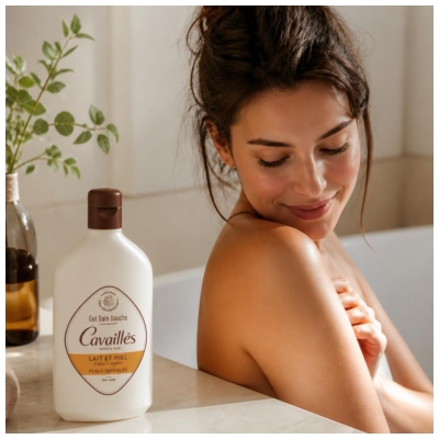Cavaillès Gel Bain et Douche Lait et Miel 400 ml