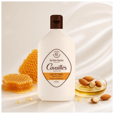 Cavaillès Gel Bain et Douche Lait et Miel 400 ml