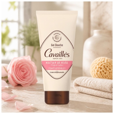 Cavaillès Gel Douche Surgras Nectar Rose 200 ML