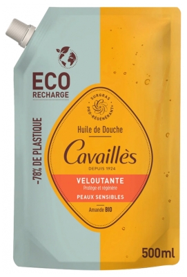 Cavaillès Éco-Recharge Huile de Douche Veloutante Peaux Sensibles 500 ml