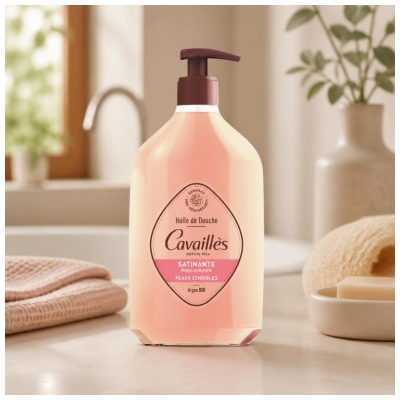 Cavaillès Huile de Douche Satinante Peaus Sensibles 750 ml
