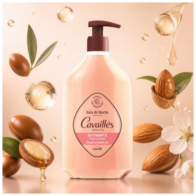 Cavaillès Huile de Douche Satinante Peaus Sensibles 750 ml