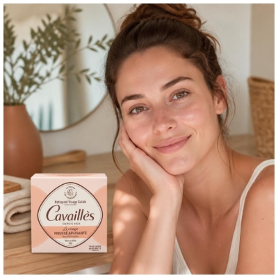 Cavaillès Nettoyant Solide Mousse Apaisante Visage 70 g