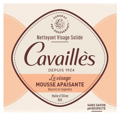 Cavaillès Nettoyant Solide Mousse Apaisante Visage 70 g