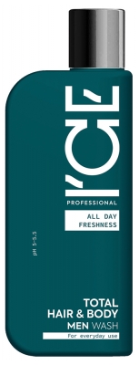 ICE Professional Men Shampoing Douche Quotidien 2en1 Corps et Cheveux 250 ml