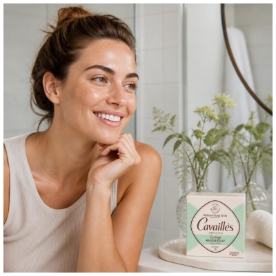 Cavaillès Nettoyant Solide Masque Éclat Visage 70 g