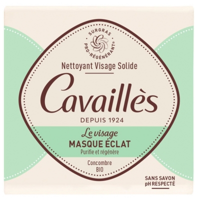 Cavaillès Nettoyant Solide Masque Éclat Visage 70 g