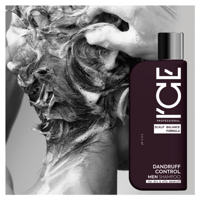 ICE Professional MEN Shampoing Anti-Pellicules Sèches et Grasses 250 ml