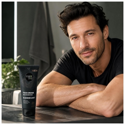 Organic Shop Men Écorce de Chêne et Menthe Crème Visage 75 ML