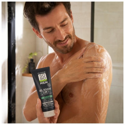 Léa Nature SO BIO étic Men Gel Douche 3en1 Rafraîchissant Biologique 200 ML