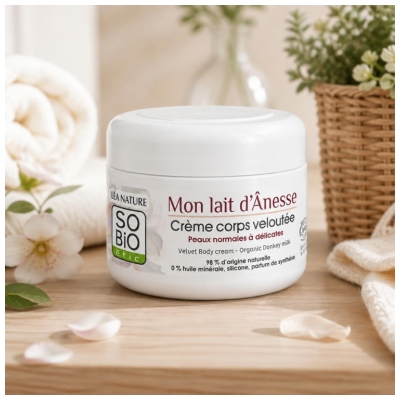 Léa Nature SO BIO étic Mon Lait d'Ânesse Crème Corps Veloutée Biologique 200 ML