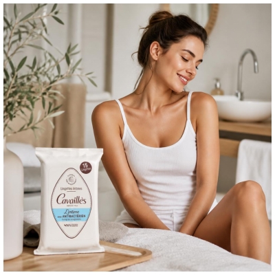 Cavaillès Lingettes Anti-Bactériennes 15 lingettes